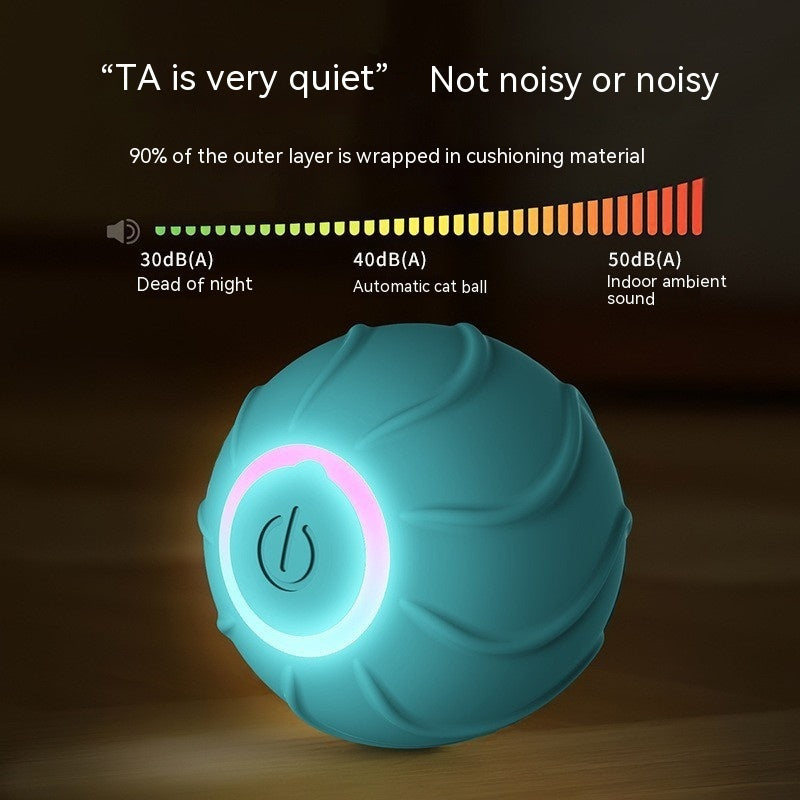 Automatic Cat Interactive Toy: USB Self-Hi Jumping Ball for Kittens & Owners