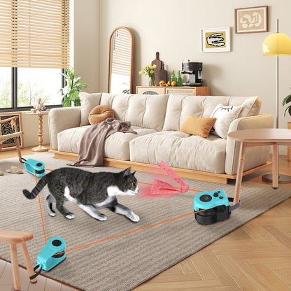 HuntMaster: Smart Automatic Running Cat Toy | 3-Speed Hunting Exercise