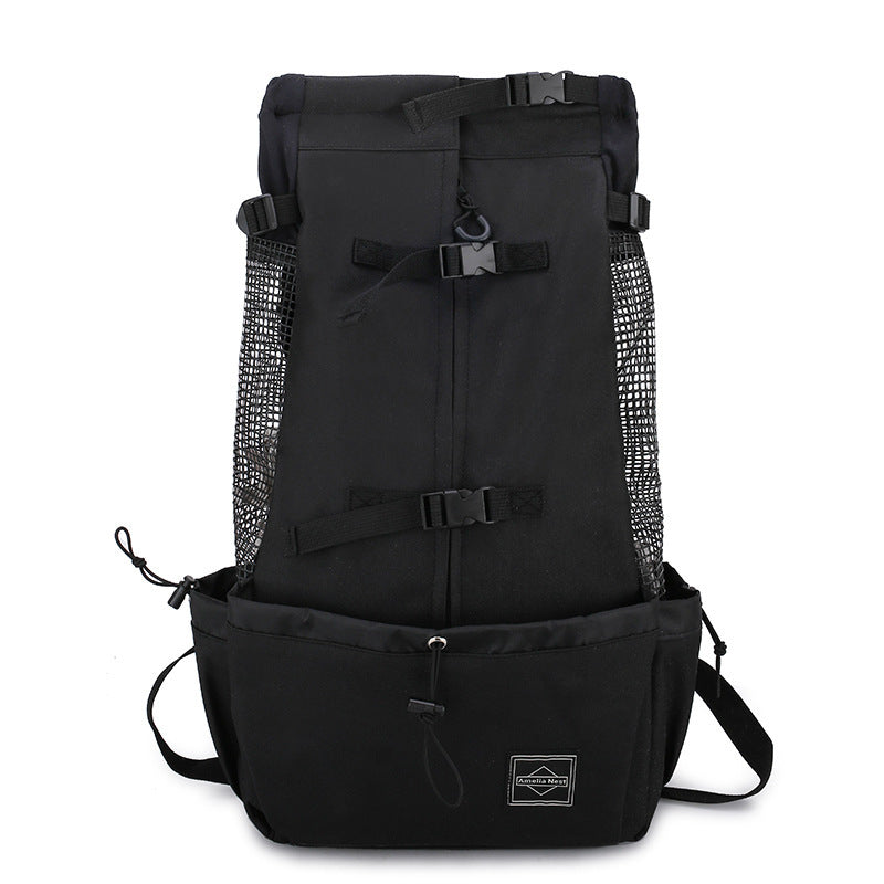 Double Shoulder Pet Carrier Backpack | Outdoor Travel Bag for Dogs & Puppies