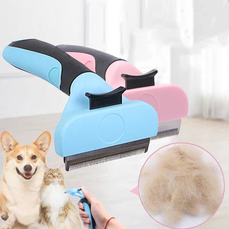 Pet Grooming Tool: Fine/Coarse Stainless Steel Comb for Dogs & Cats