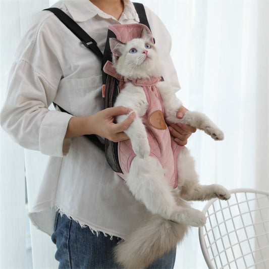 Lightweight & Ventilated Cat Backpack | Portable Travel Carrier for Spring Adventures