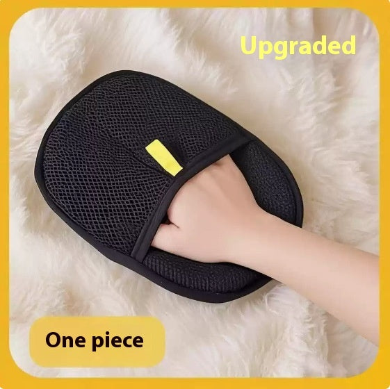 Pet Hair Remover Grooming Glove | Deshedding Brush Mitt for Dogs, Cats & Rabbits