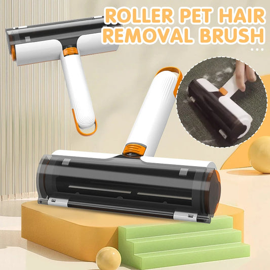 Multifunctional Pet Supplies: Washable 2-in-1 Hair Removal Roller Brush for Fur