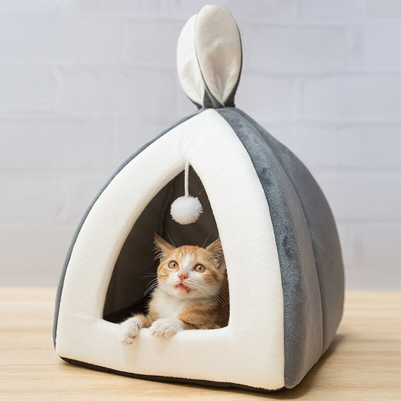 Winter Warm Pet Waterloo Bed | Cozy Washable Dog House & Cat Nest