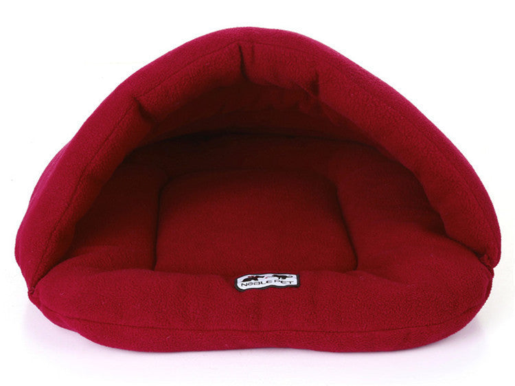 Soft Pet Sleeping Bag | Cozy Cave Nest Pouch for Winter Warmth