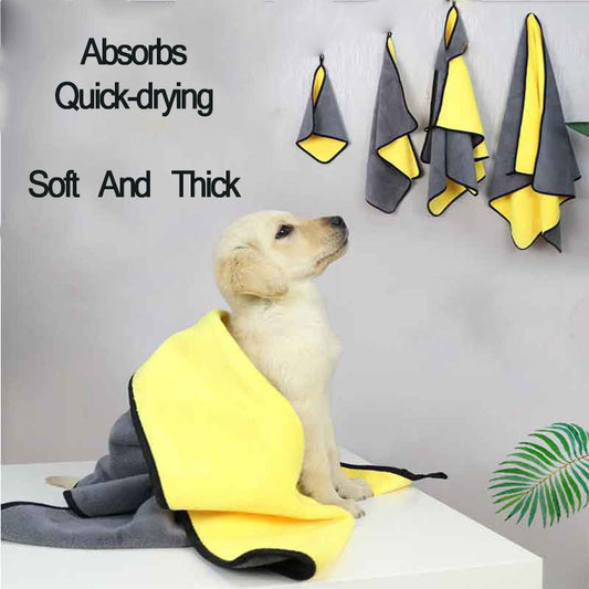 Durable & Highly Absorbent Pet Towel | Essential Pet Supplies