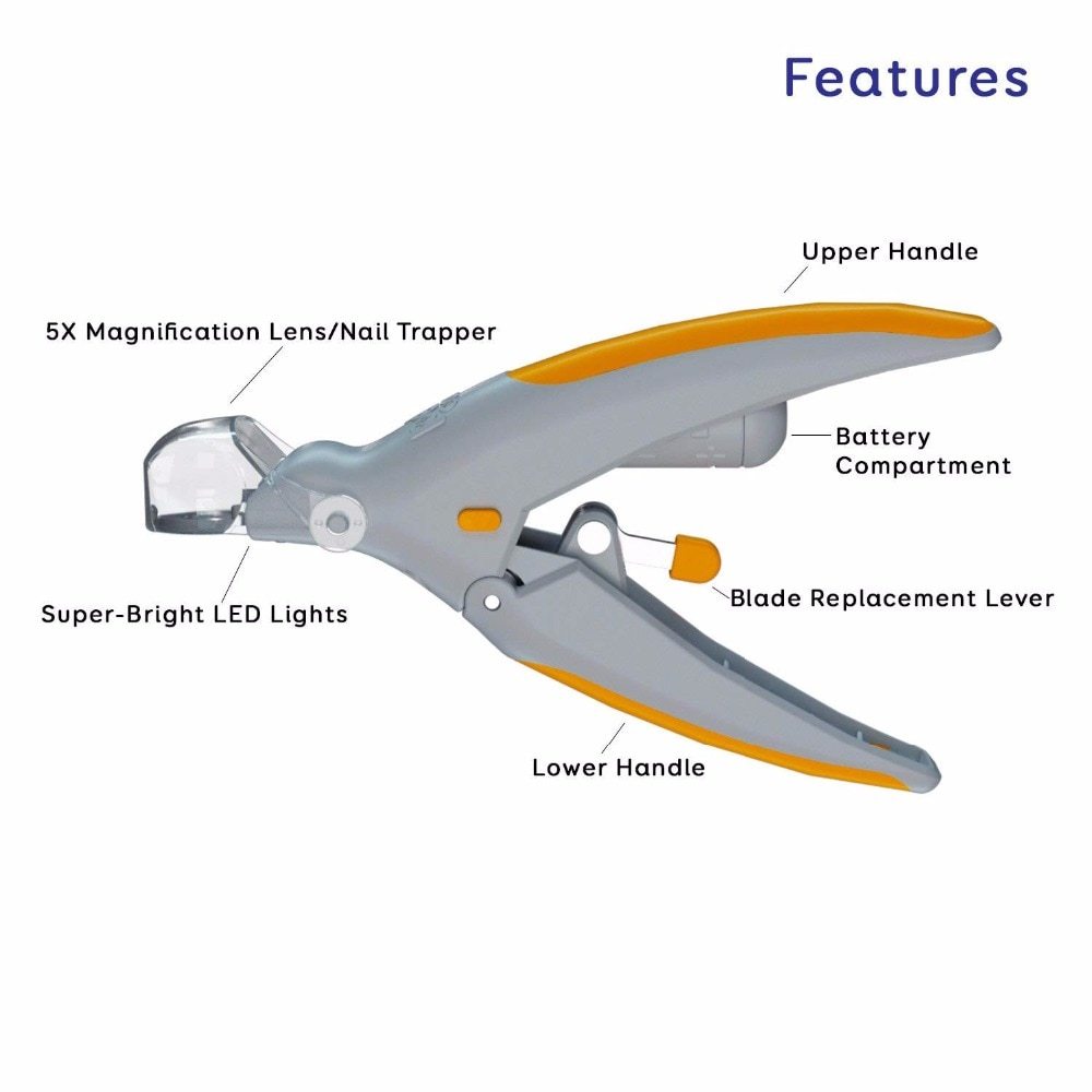 Professional Dog Nail Clippers & Grinder | Safe, Low-Noise Filing Tool for Cats & Dogs