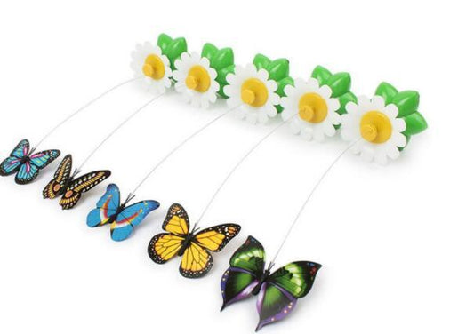 Electric Automatic Rotating Flower Cat Toy | Interactive Pet Teaser
