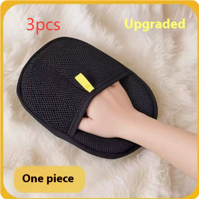 Pet Hair Remover Grooming Glove | Deshedding Brush Mitt for Dogs, Cats & Rabbits