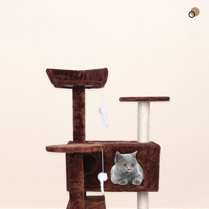 Premium Villa Cat Climber & Activity Center | Large Indoor Cat House Toys