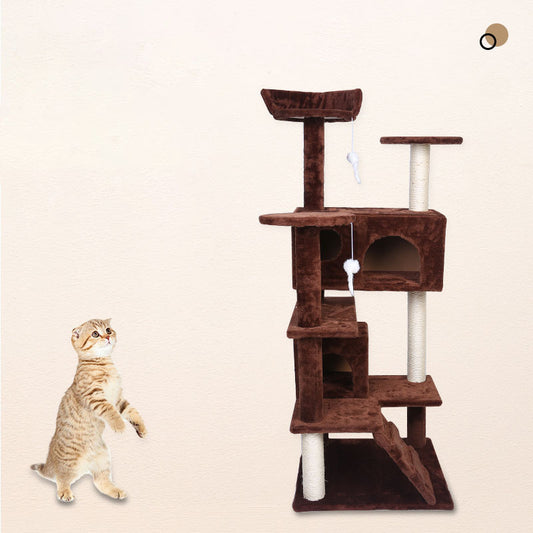 Premium Villa Cat Climber & Activity Center | Large Indoor Cat House Toys