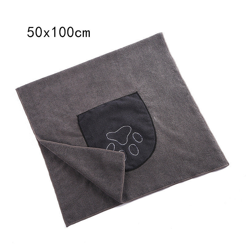 Super Absorbent Pet Bath Towel | Quick-Drying Microfiber for Dogs & Cats
