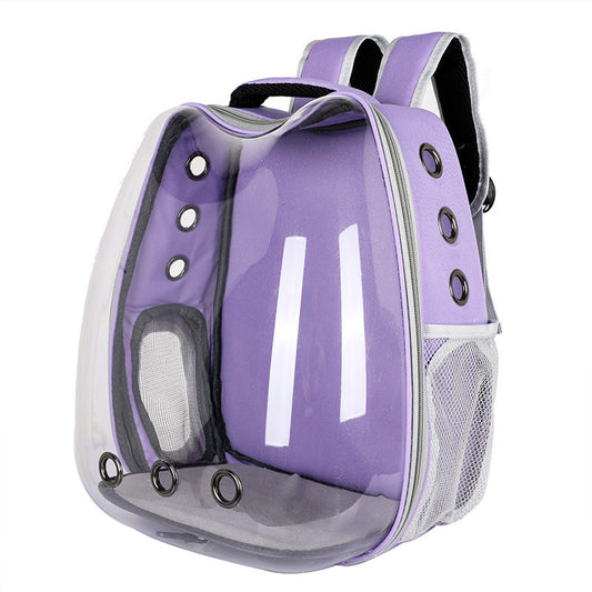Clear View Transparent Cat Bag | Portable Outgoing Travel Carrier