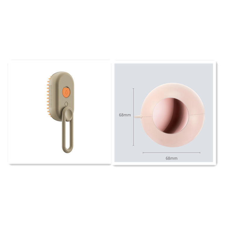 Steamy Dog & Cat Brush | Electric Spray Grooming Comb for Massage & Hair Removal