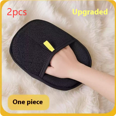 Pet Hair Remover Grooming Glove | Deshedding Brush Mitt for Dogs, Cats & Rabbits