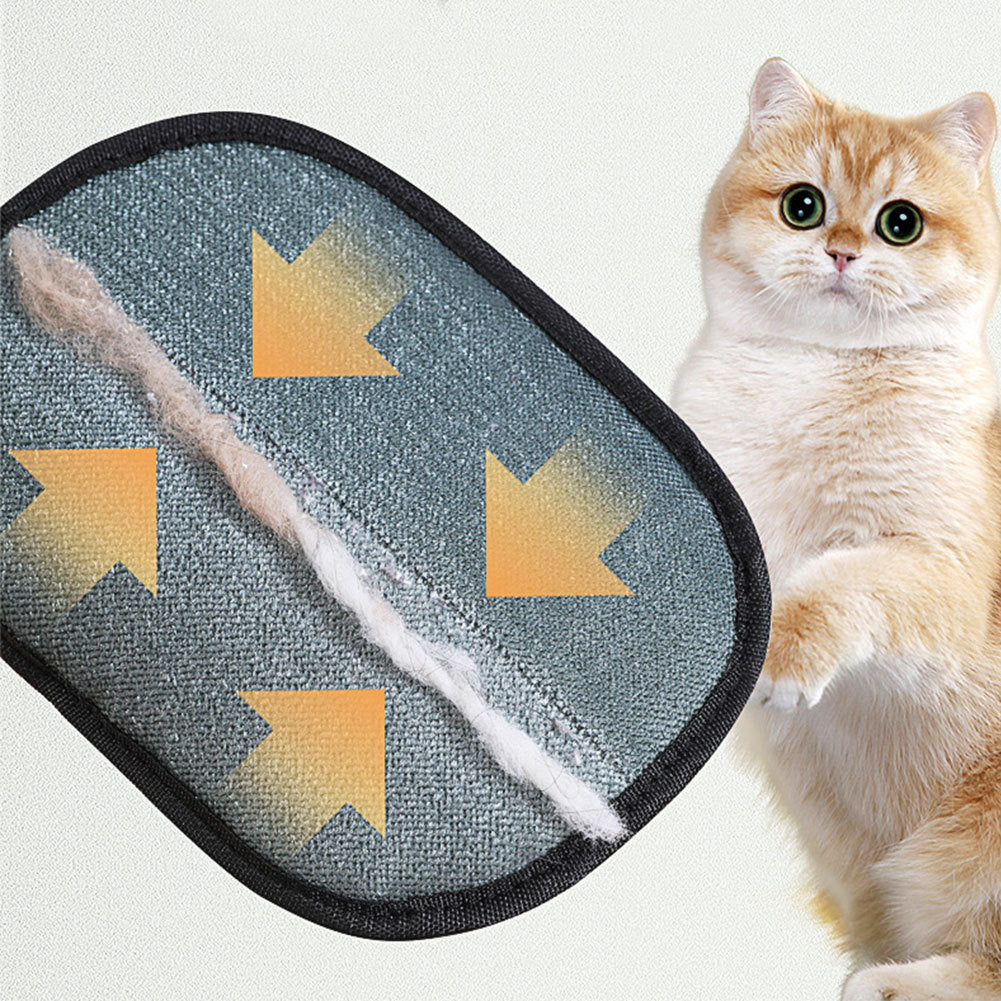 Pet Hair Remover Grooming Glove | Deshedding Brush Mitt for Dogs, Cats & Rabbits