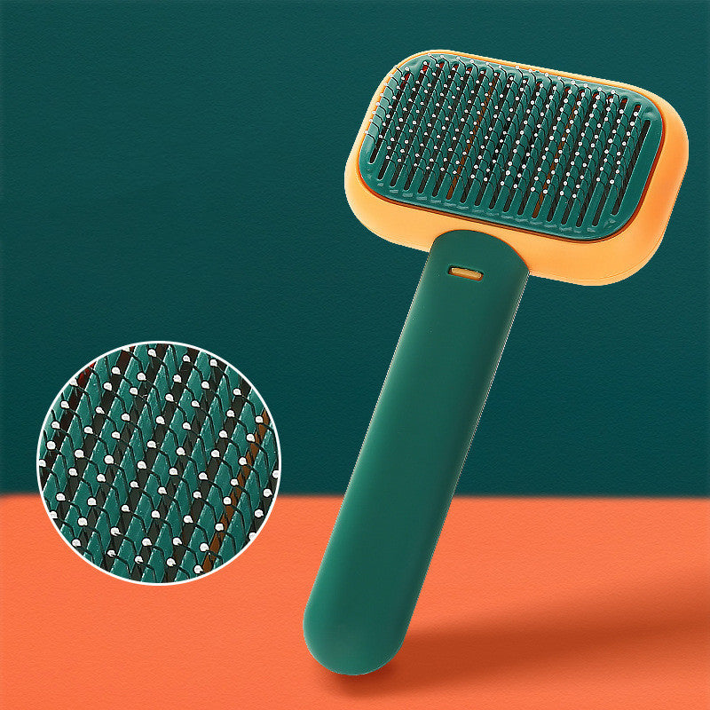Cat & Dog Hair Massage Comb | Open-Knot Brush & Stainless Steel Grooming Tool