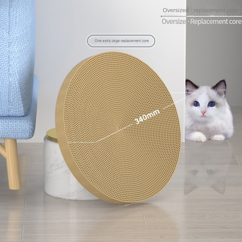 Modern Round Cat Scratching Pad | Wear-Resistant Claw Grinder Pet Product