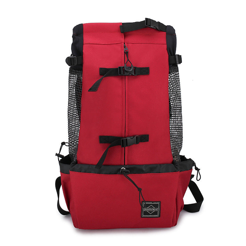 Double Shoulder Pet Carrier Backpack | Outdoor Travel Bag for Dogs & Puppies