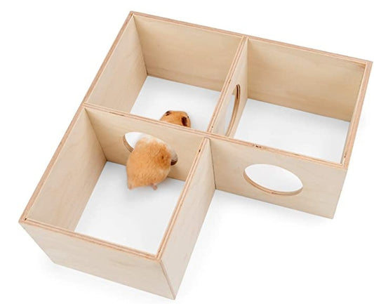 Hamster Multi-Level Nest & Hideout | Multi-Room Pet Habitat with Tunnels
