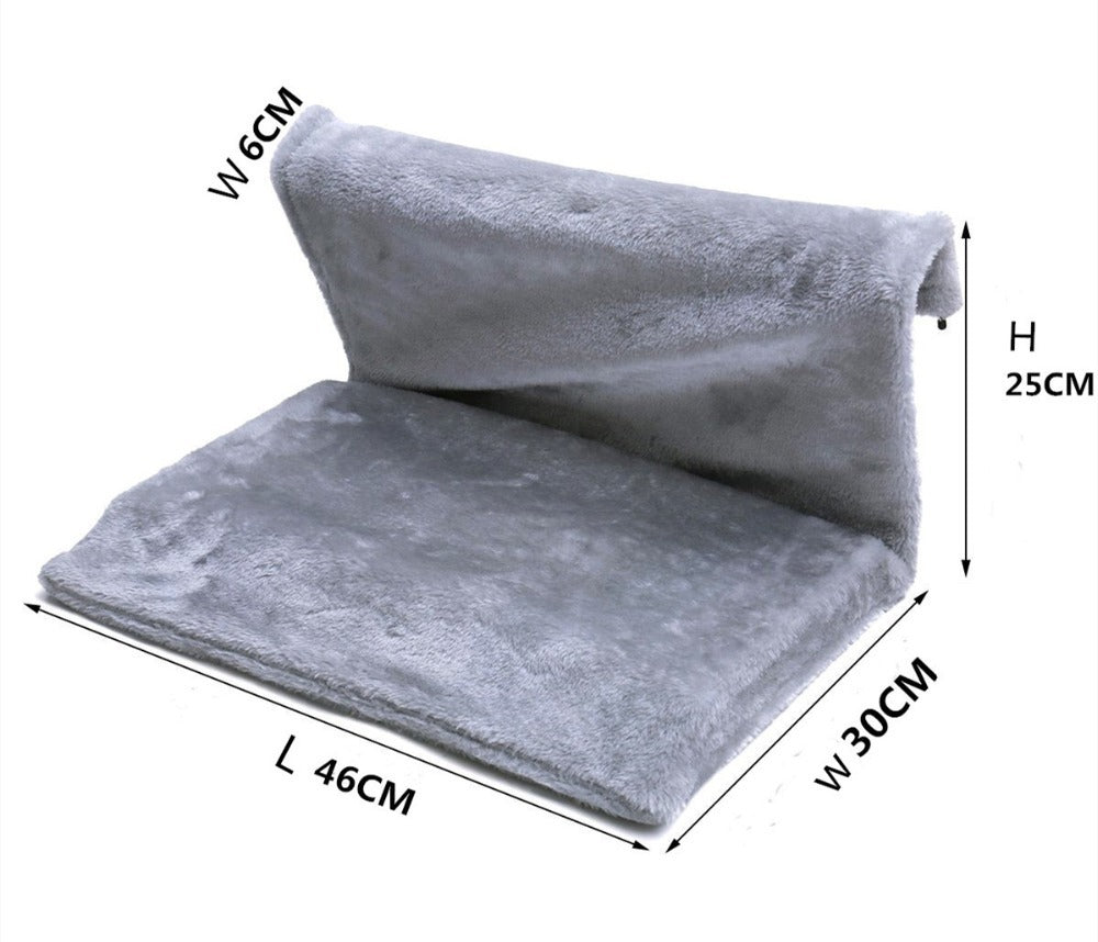 Modern Cat Bed Hammock | Elevated Breathable Pet Perch & Lounger