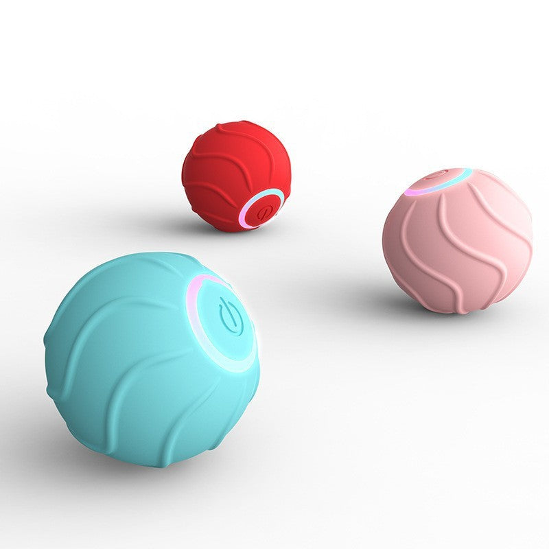 Automatic Cat Interactive Toy: USB Self-Hi Jumping Ball for Kittens & Owners