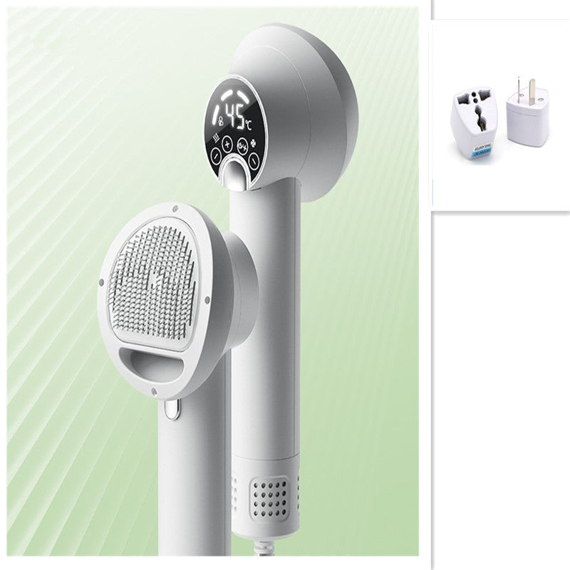 Smart Pet Hair Dryer & Comb | Silent, No-Harm Grooming Blower for Dogs & Cats