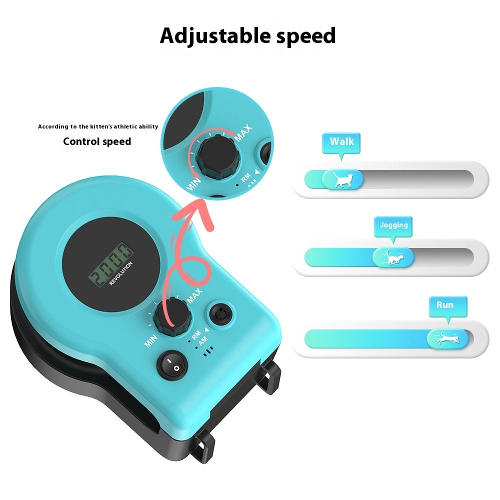 HuntMaster: Smart Automatic Running Cat Toy | 3-Speed Hunting Exercise