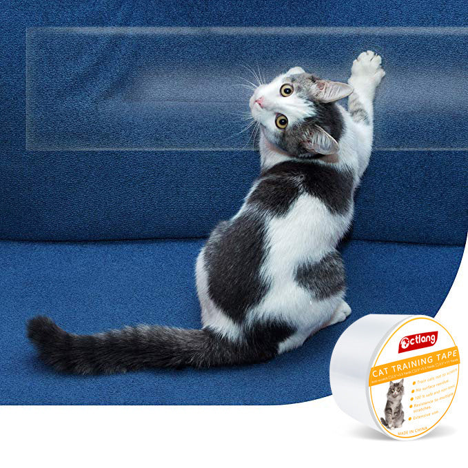 Pet Cat Anti-Scratch Protective Furnishings Tape | Clear Sofa Guard Stickers