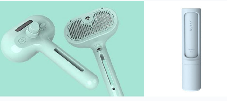 Mist Humidifier Dematting Tool | Self-Cleaning Dog & Cat Grooming Brush