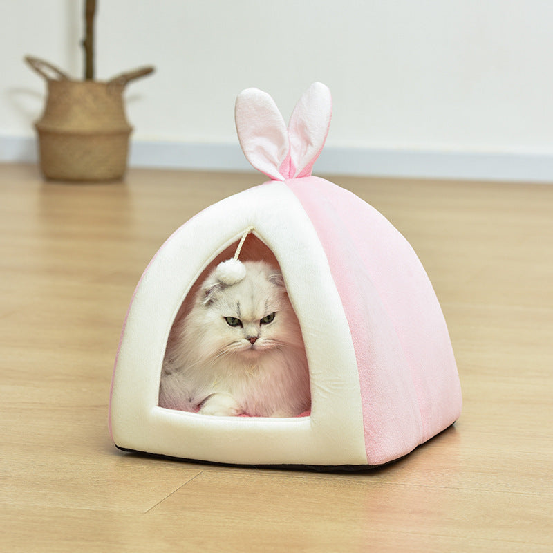 Winter Warm Pet Waterloo Bed | Cozy Washable Dog House & Cat Nest
