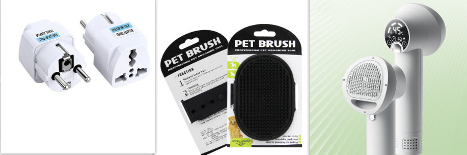 Smart Pet Hair Dryer & Comb | Silent, No-Harm Grooming Blower for Dogs & Cats