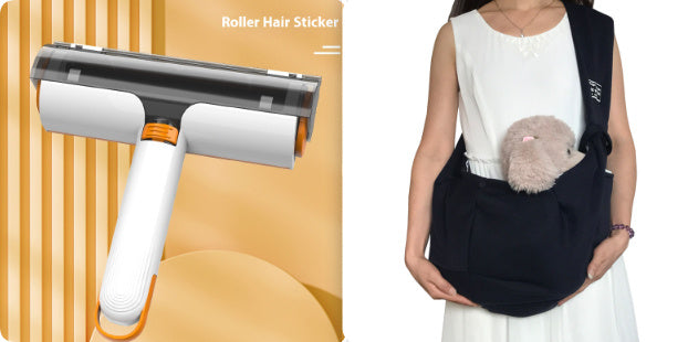 Multifunctional Pet Supplies: Washable 2-in-1 Hair Removal Roller Brush for Fur