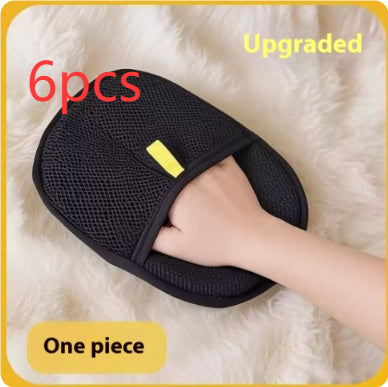 Pet Hair Remover Grooming Glove | Deshedding Brush Mitt for Dogs, Cats & Rabbits