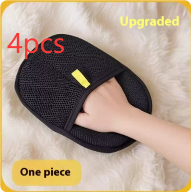 Pet Hair Remover Grooming Glove | Deshedding Brush Mitt for Dogs, Cats & Rabbits