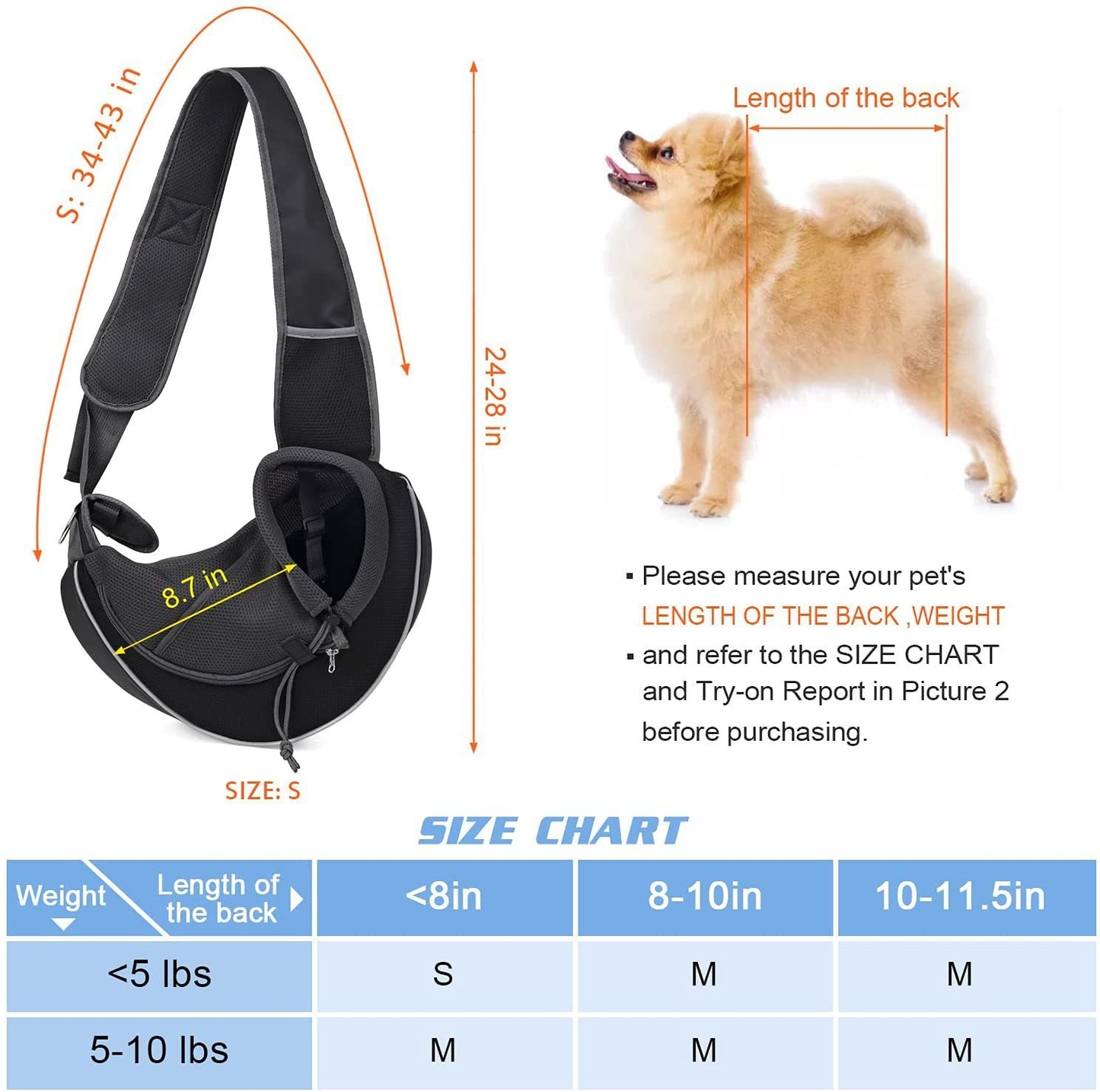 Stylish Portable Pet Carrier Bag | Crossbody Travel for Small Dog & Cat