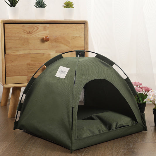 Portable Pet Tent/Sofa Bed | Cooling Mat, Indoor Cat Nest, Dog Kennel Cushion