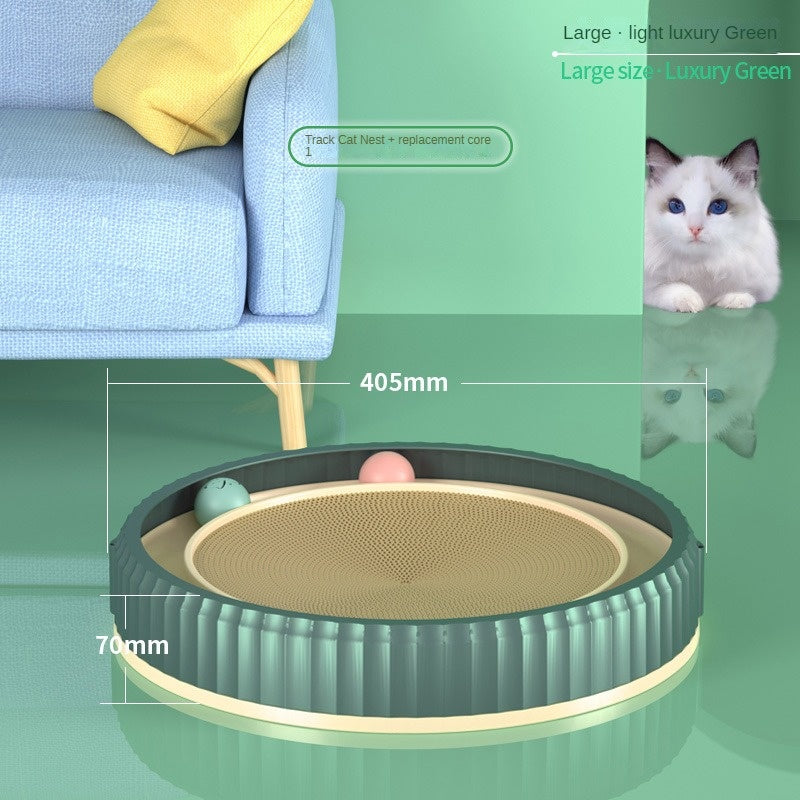 Modern Round Cat Scratching Pad | Wear-Resistant Claw Grinder Pet Product
