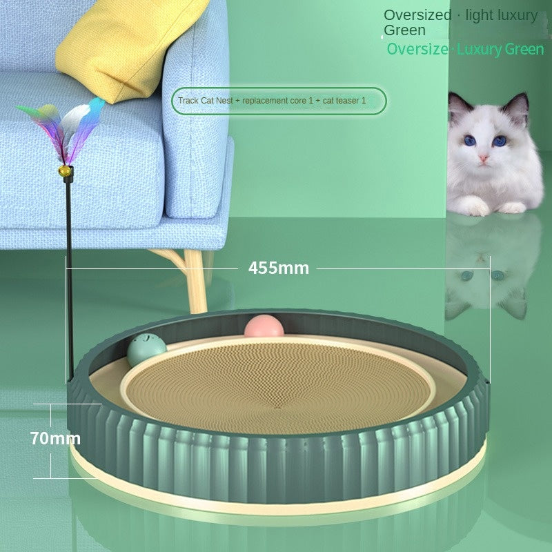 Modern Round Cat Scratching Pad | Wear-Resistant Claw Grinder Pet Product